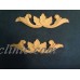 Classic Decorative Accents / Appliques - Mirrored Pair of leaf emblems   222635733719